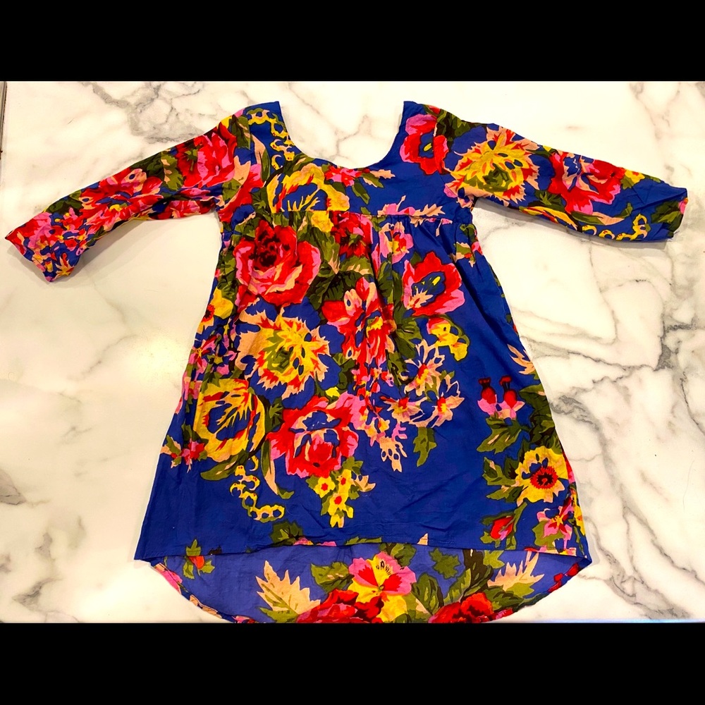 Floral High Low Dress